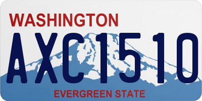 WA license plate AXC1510