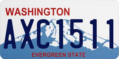 WA license plate AXC1511
