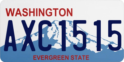 WA license plate AXC1515