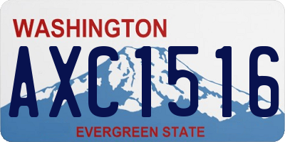 WA license plate AXC1516
