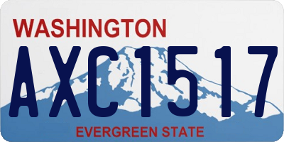WA license plate AXC1517