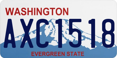 WA license plate AXC1518