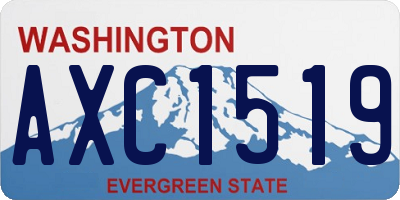 WA license plate AXC1519