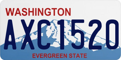 WA license plate AXC1520