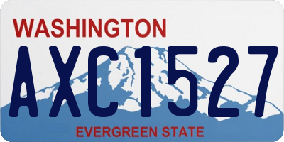 WA license plate AXC1527