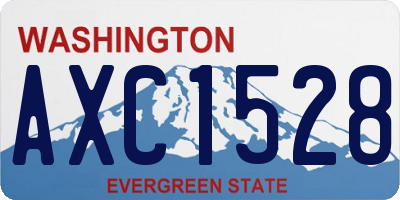 WA license plate AXC1528