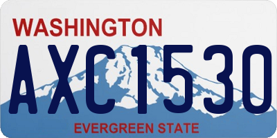 WA license plate AXC1530