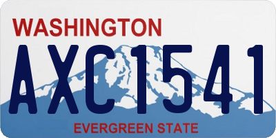 WA license plate AXC1541