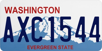 WA license plate AXC1544