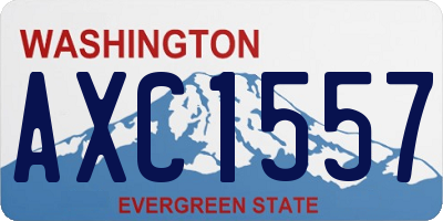 WA license plate AXC1557