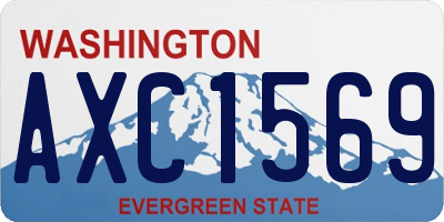 WA license plate AXC1569