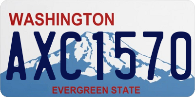 WA license plate AXC1570