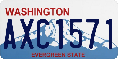 WA license plate AXC1571