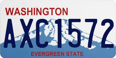 WA license plate AXC1572