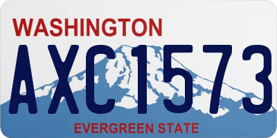 WA license plate AXC1573