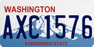 WA license plate AXC1576