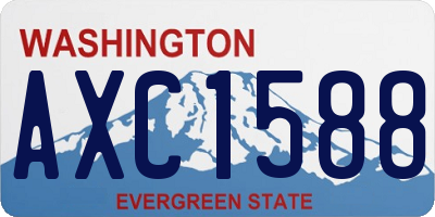 WA license plate AXC1588