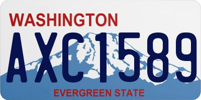 WA license plate AXC1589