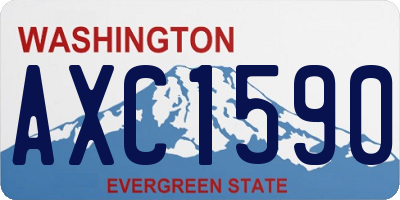 WA license plate AXC1590