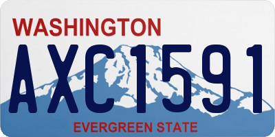 WA license plate AXC1591