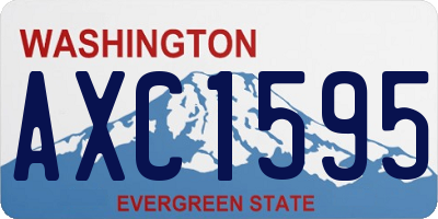 WA license plate AXC1595