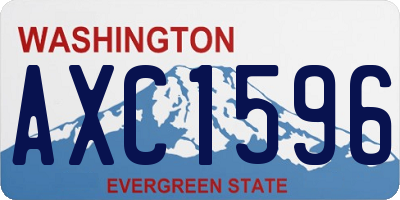 WA license plate AXC1596