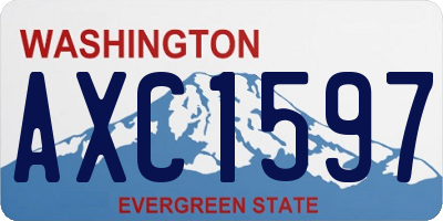 WA license plate AXC1597