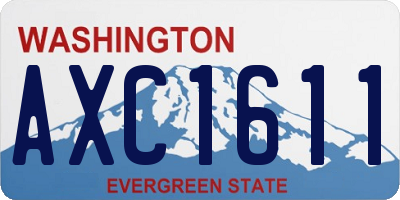 WA license plate AXC1611