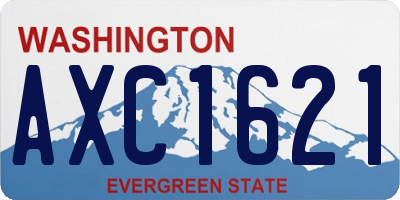 WA license plate AXC1621