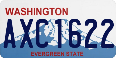 WA license plate AXC1622