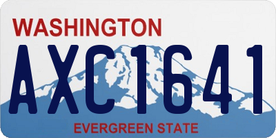 WA license plate AXC1641