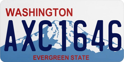 WA license plate AXC1646