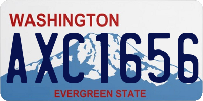 WA license plate AXC1656