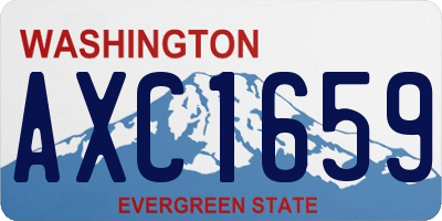 WA license plate AXC1659