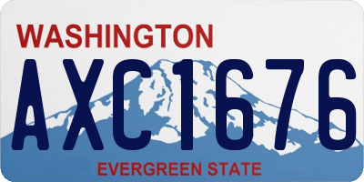 WA license plate AXC1676
