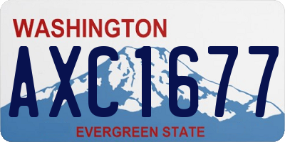 WA license plate AXC1677