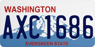 WA license plate AXC1686