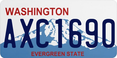 WA license plate AXC1690