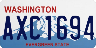 WA license plate AXC1694