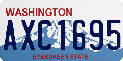 WA license plate AXC1695