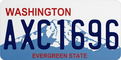 WA license plate AXC1696