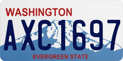 WA license plate AXC1697
