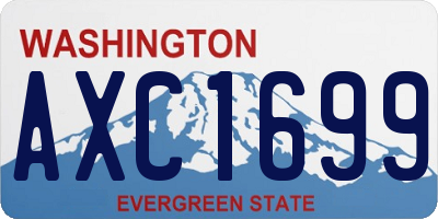 WA license plate AXC1699