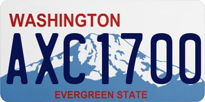 WA license plate AXC1700