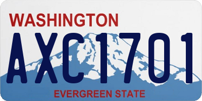 WA license plate AXC1701