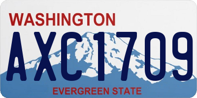WA license plate AXC1709