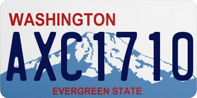 WA license plate AXC1710