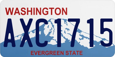 WA license plate AXC1715