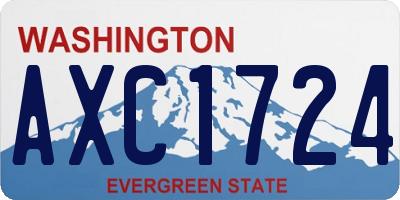 WA license plate AXC1724