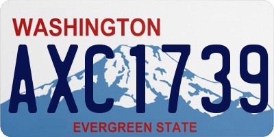 WA license plate AXC1739